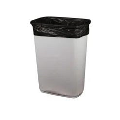 AccuFit 24 in. x 32 in. 16 gal. 1 mil Linear Low Density Can Liners with AccuFit Sizing - Black (250/Carton)