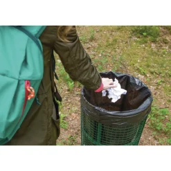 AccuFit 24 in. x 32 in. 16 gal. 1 mil Linear Low Density Can Liners with AccuFit Sizing - Black (250/Carton)