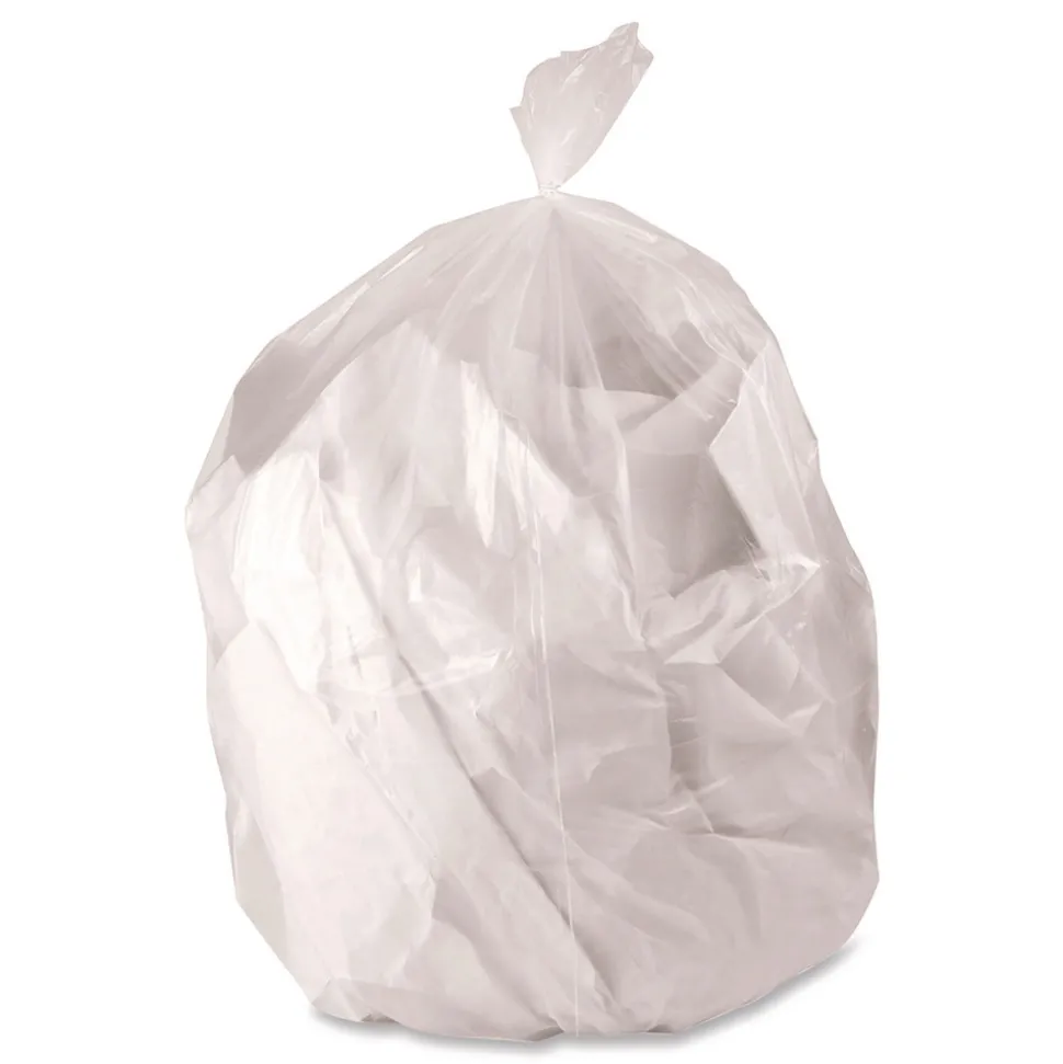 AccuFit 37 in. x 50 in. 44 gal. 0.9 mil Linear Low Density Can Liners with AccuFit Sizing - Clear (50/Box)