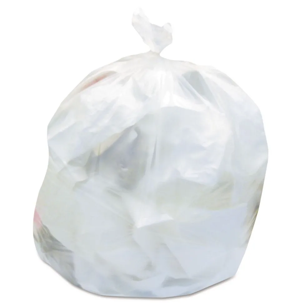 AccuFit 37 in. x 50 in. 44 gal. 0.9 mil Linear Low Density Can Liners with AccuFit Sizing - Clear (50/Box)