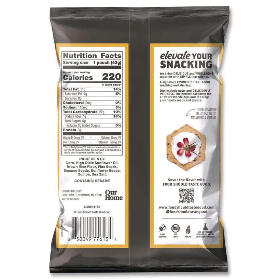 Advantus 1.5 oz. Tortilla Chips - Multigrain with Sea Salt (24/Carton)