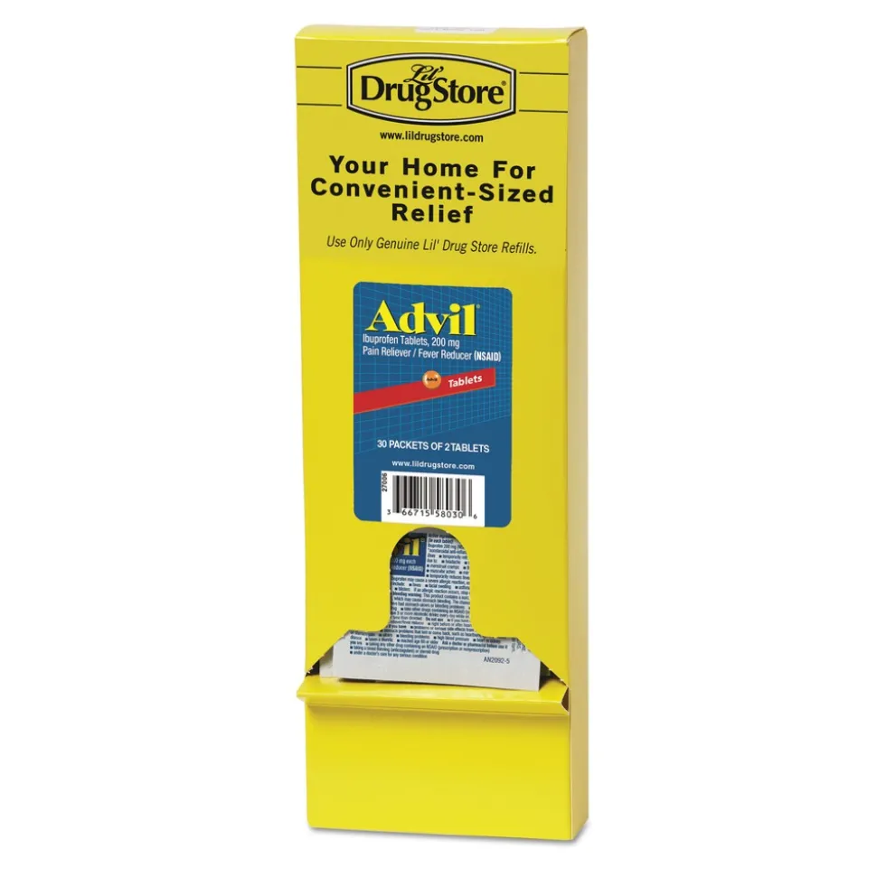 Advil 200 milligrams Refill Pack Ibuprofen Tablets (30/Box)