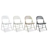 Alera Armless Steel Folding Chair Supports Up to 275 lbs. - Taupe (4/Carton)