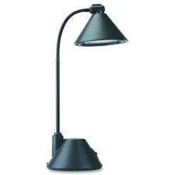 Alera 5.38 in. W x 9.88 in. D x 17 in. H LED Task Lamp - Black
