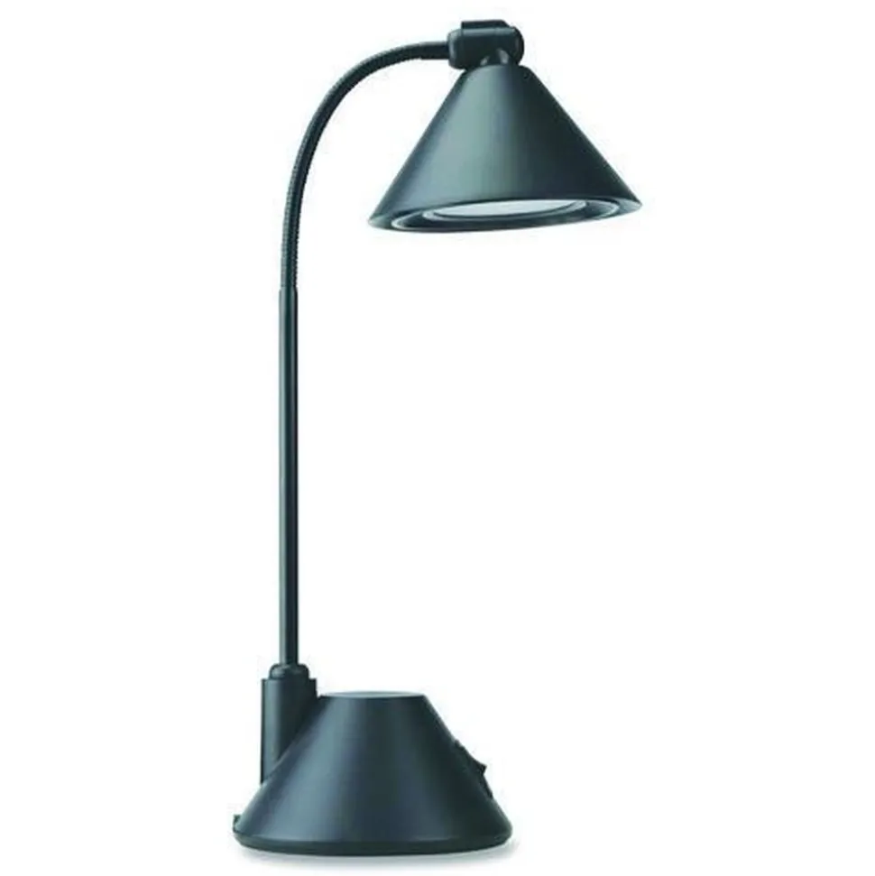 Alera 5.38 in. W x 9.88 in. D x 17 in. H LED Task Lamp - Black
