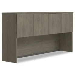 Alera 72 in. x 16 in. x 36 in. 4-Compartment Seville Hutch with Doors - Walnut