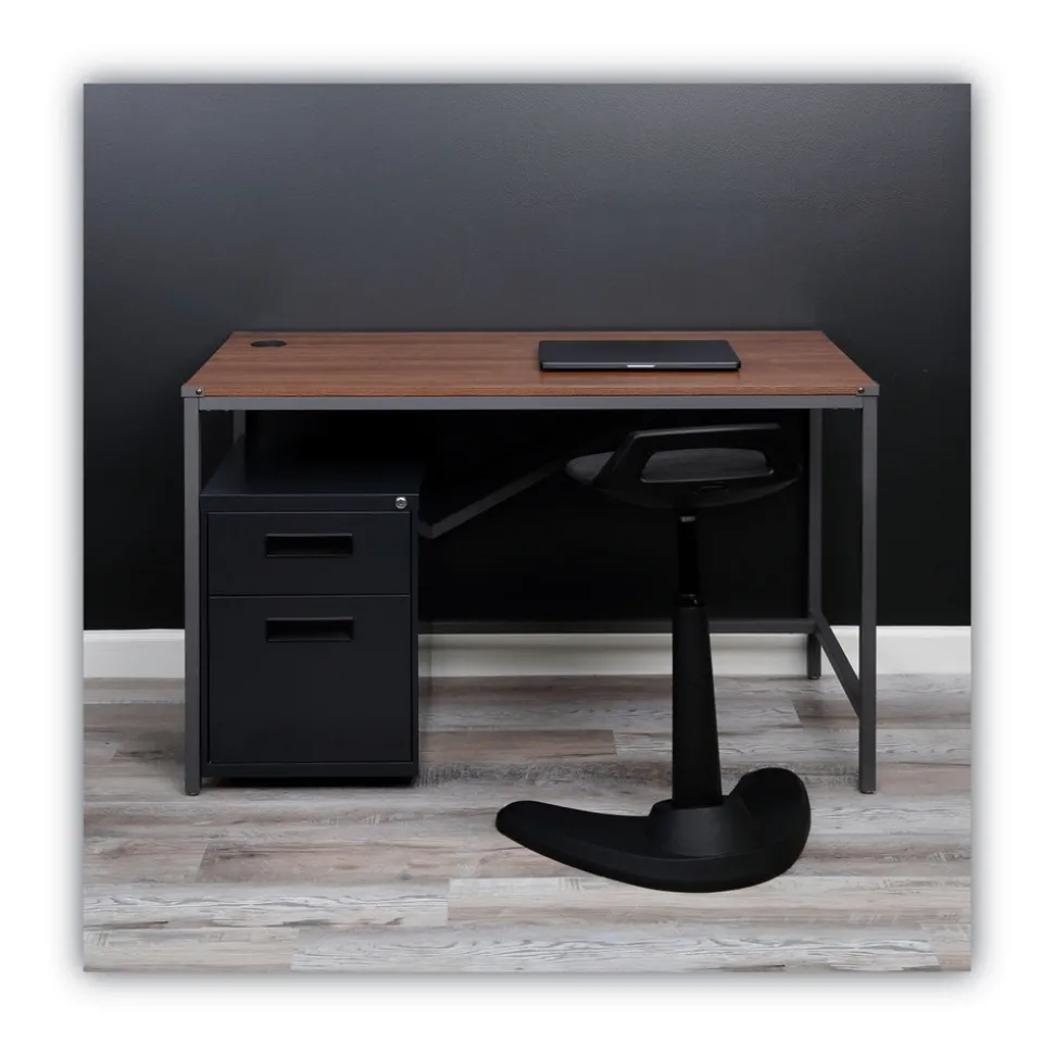 Alera 14.96 in. x 19.29 in. x 21.65 in. 2-Drawers: Box/File Legal/Letter Left or Right File Pedestal - Charcoal