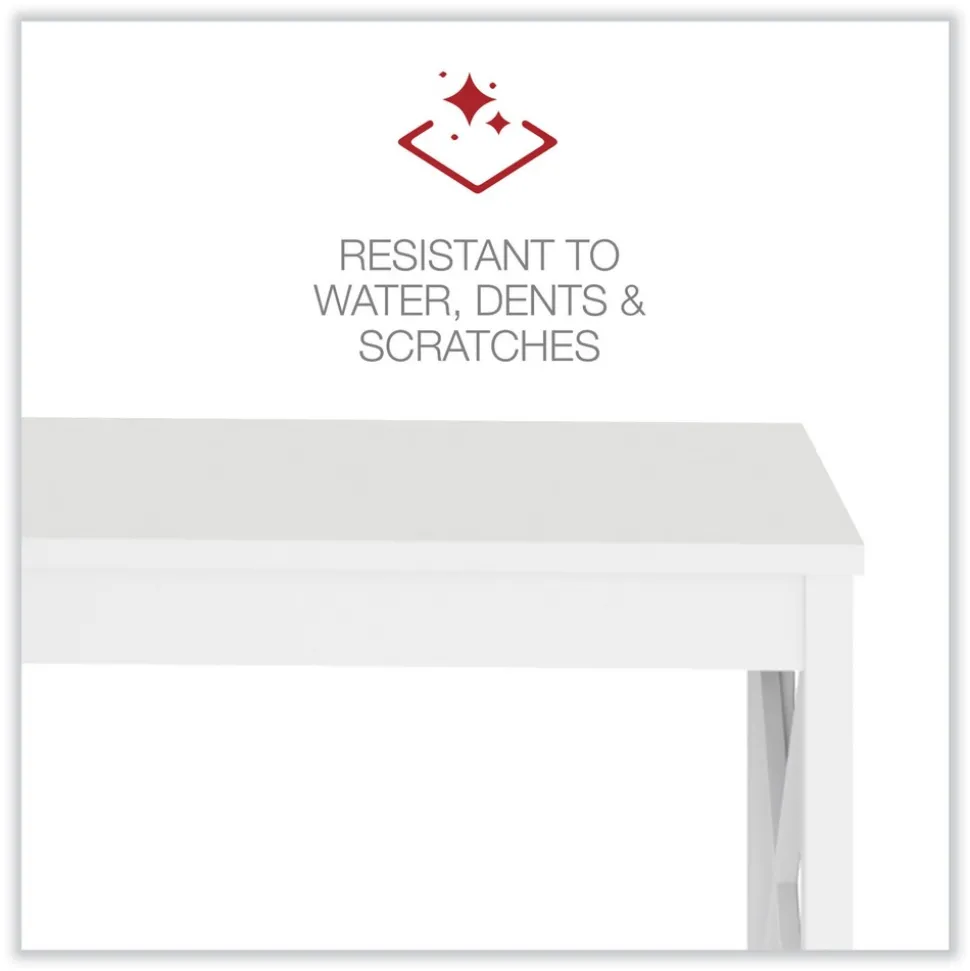 Alera 47.24 in. x 23.62 in. x 29.53 in. Farmhouse Writing Desk - White