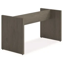 Alera 50 in. x 22 in. x 28 in. Seville 96 in. Wide Conference Table Base - Walnut