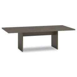 Alera 50 in. x 22 in. x 28 in. Seville 96 in. Wide Conference Table Base - Walnut
