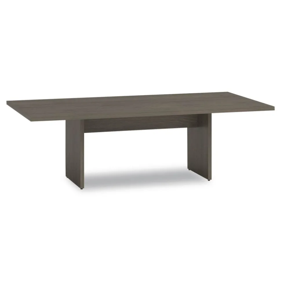 Alera 50 in. x 22 in. x 28 in. Seville 96 in. Wide Conference Table Base - Walnut