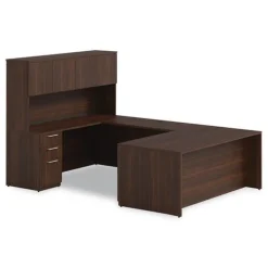 Alera 48 in. x 24 in. x 29 in. Seville Series Bridge Return - Mahogany