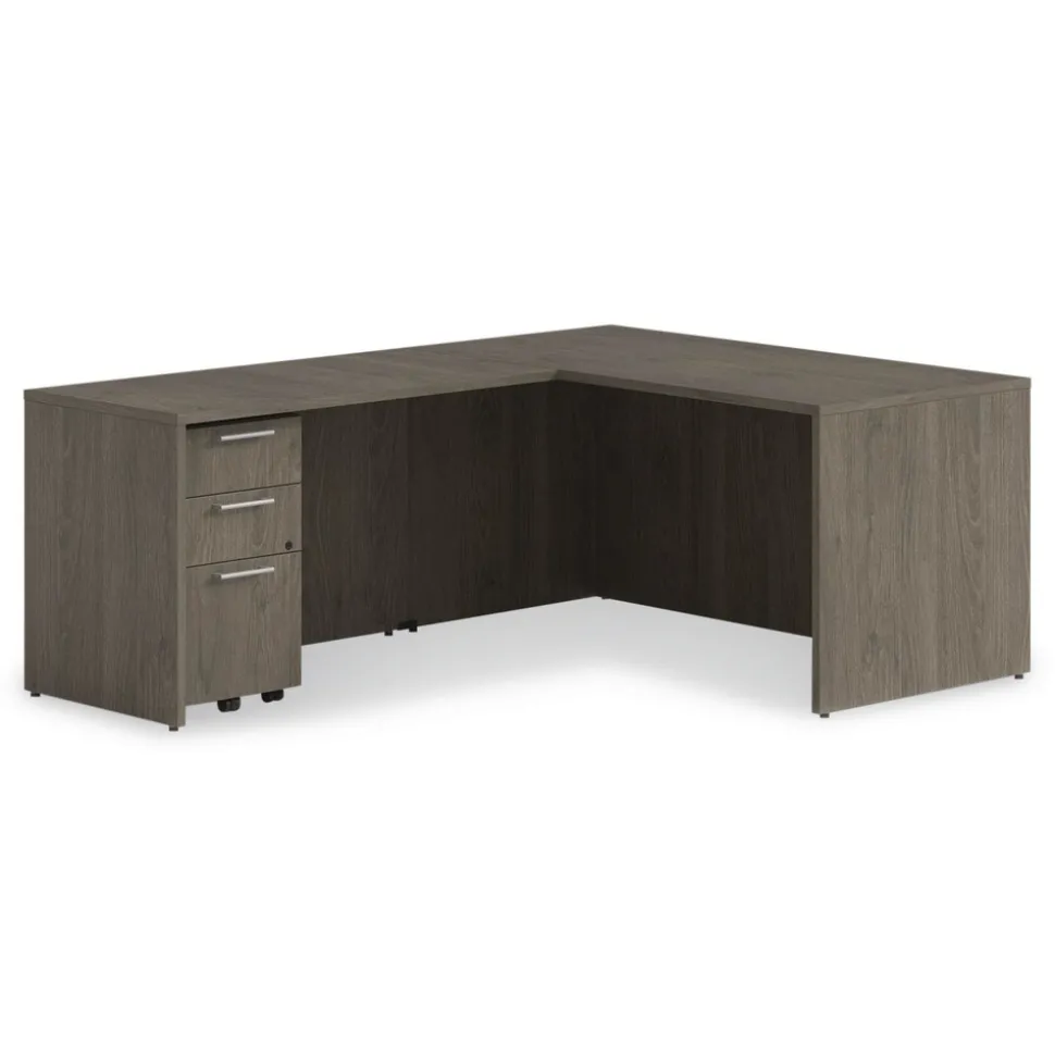 Alera 60 in. x 30 in. x 29 in. Seville Series Desk Shell - Walnut