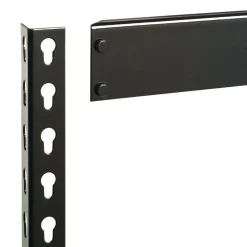 Alera 30 in. x 16 in. x 60 in. 4-Shelf Steel Shelving Unit with Particleboard Shelves - Black