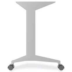 Alera Modern Teacher Series 60 in. x 24 in. x 28.75 in. Left-Side Pedestal: Box/Box/File Pedestal Desk - Charcoal Woodgrain/Gray