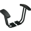 Alera Optional Fixed Height T-Arms for Essentia and Interval Series Chairs - Black (1-Pair)