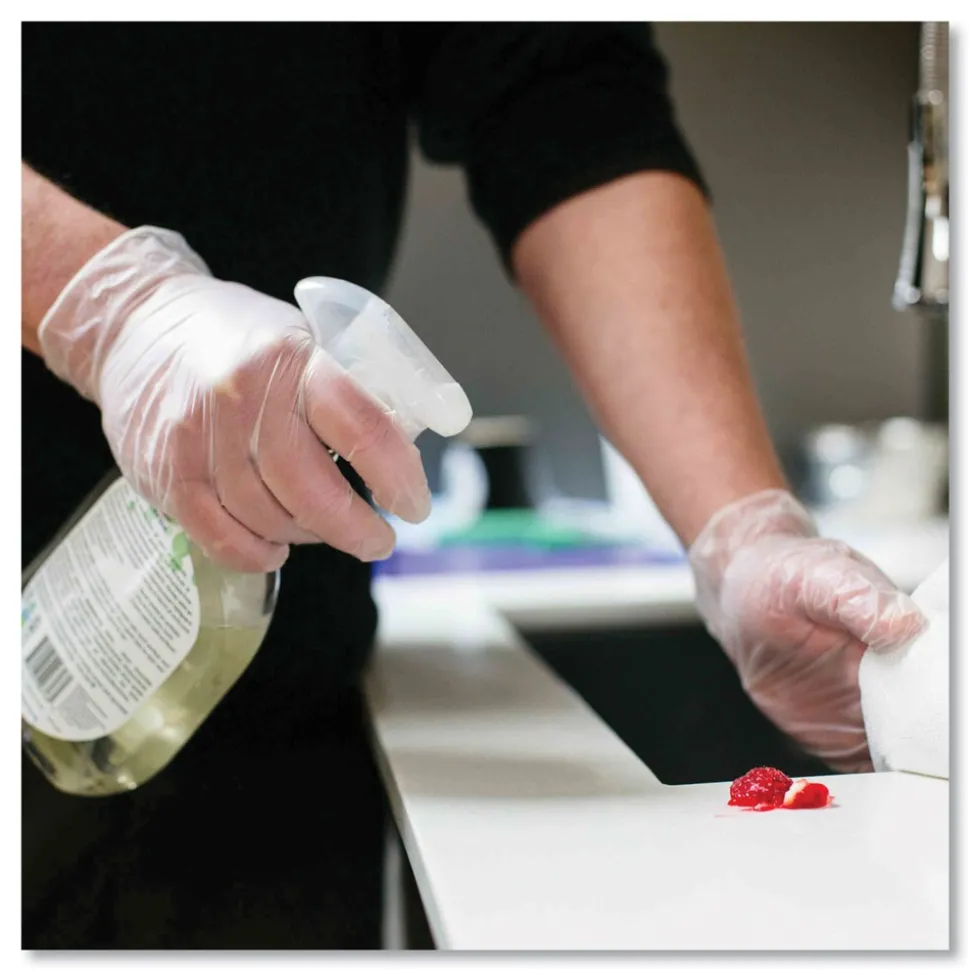 Ammex 3 mil Industrial Powder-Free Vinyl Gloves - Small, Clear (1000/Carton)