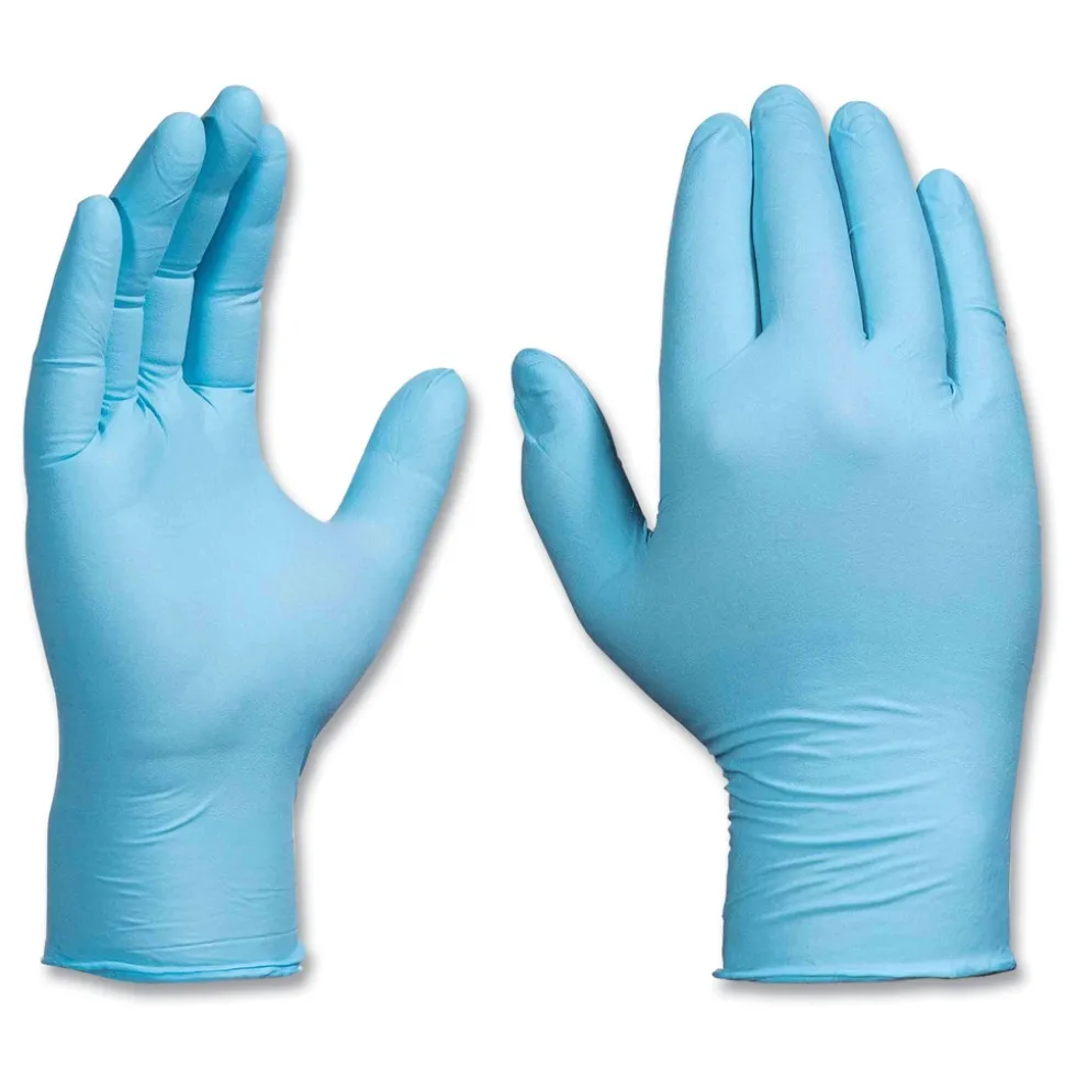 Ammex 5 mil Industrial Powder-Free Nitrile Gloves - Medium, Blue (1000/Carton)