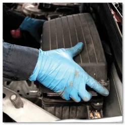 Ammex 5 mil Industrial Powder-Free Nitrile Gloves - Large, Blue (1000/Carton)