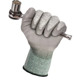 Ansell EN388: 4X42B 9 in. Long G60 Level 3 Economy Cut Resistant Gloves - Extra Large (Size 10), Gray/Marled Gray (12 Pairs/Carton)