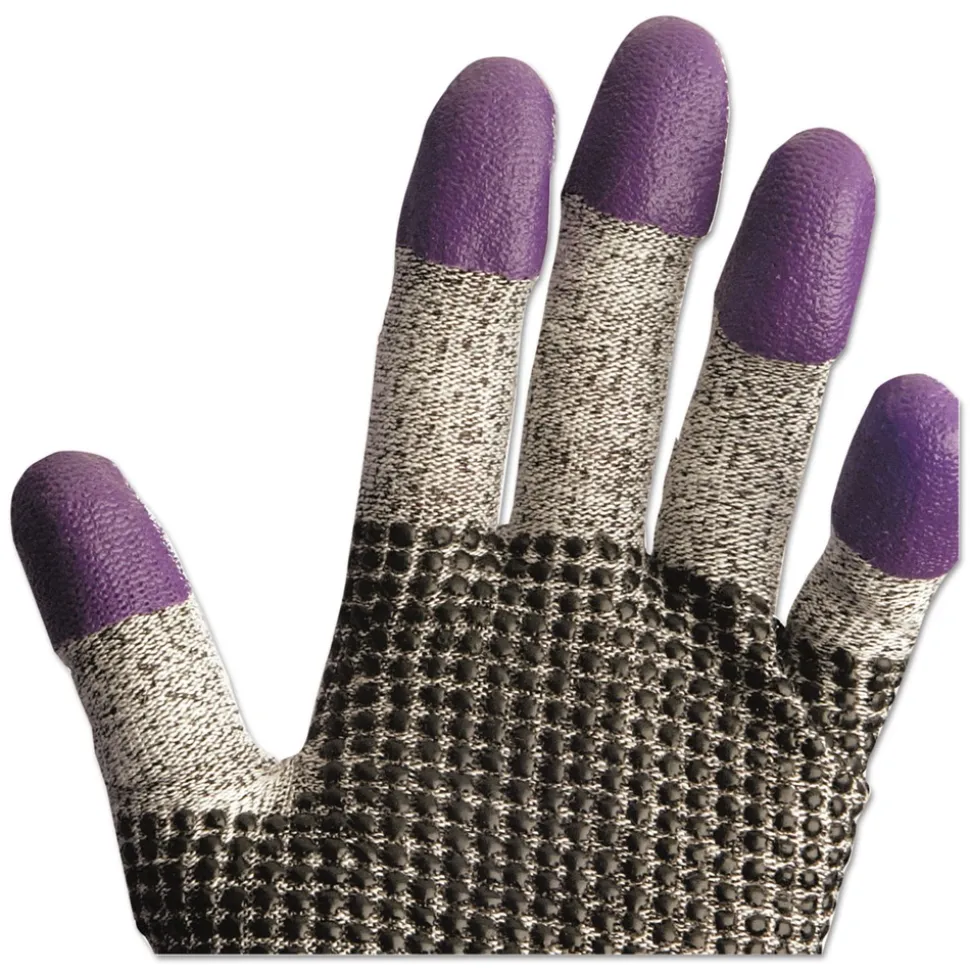 Ansell G60 240 mm Purple Nitrile Gloves - Large/Size 9/Black/White (1-Pair)