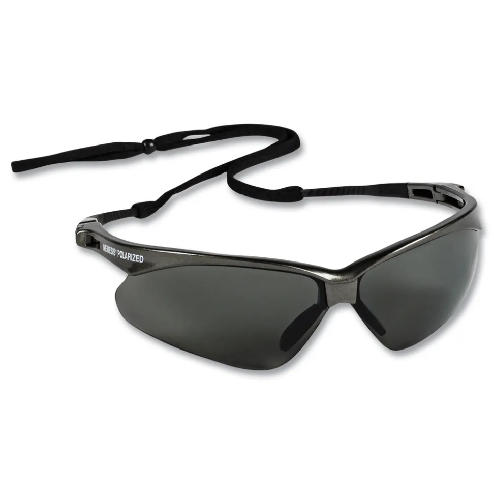 Ansell Nemesis Safety Glasses - Gunmetal Frame/Smoke Lens (12/Box)