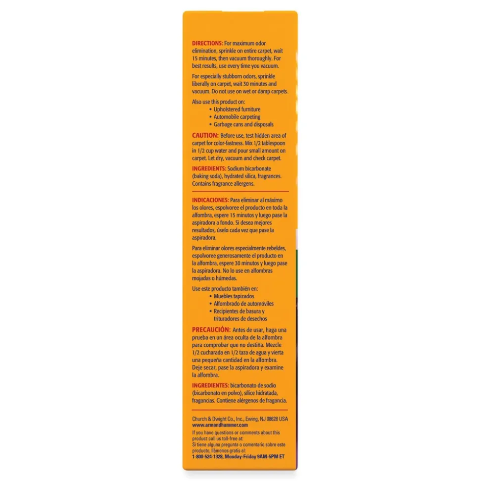Arm & Hammer 30 oz. Box Fresh Scentsations Carpet Odor Eliminator - Island Mist (6/Carton)