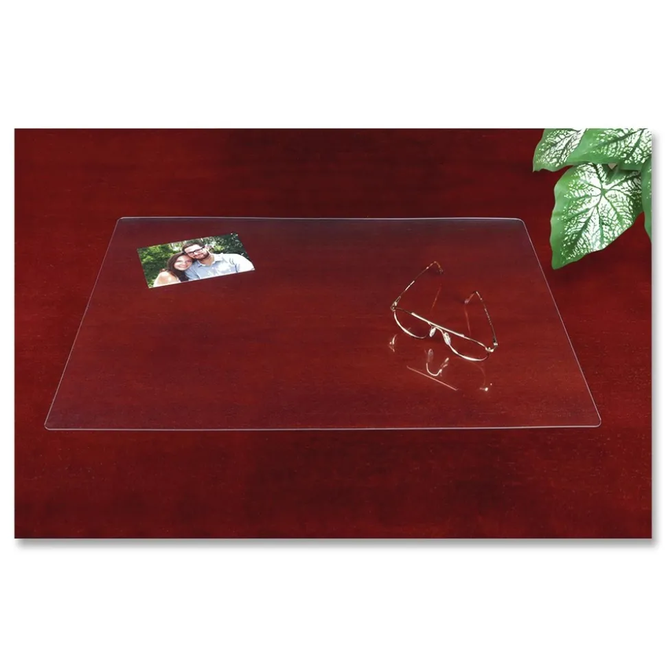 Artistic Eco-Clear 19 in. x 24 in. Desk Pad with Antimicrobial Protection - Clear