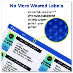 Avery 3.5 in. x 5 in. Shipping Labels-Bulk Packs for Inkjet/Laser Printers - White (4/Sheet, 250 Sheets/Box)