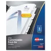 Avery Print-On 11 in. x 8.5 in. 5-Tab 3-Hole Customizable Punched Dividers - White (125/Pack)