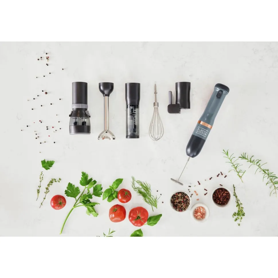 Black & Decker kitchen wand Cordless Blender 6-in-1 Kitchen Multi-Tool - Grey