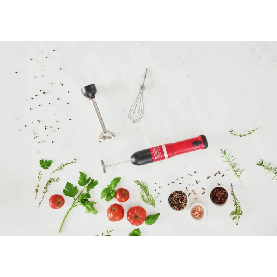 Black & Decker kitchen wand Cordless Blender 3-in-1 Kitchen Multi-Tool - Red