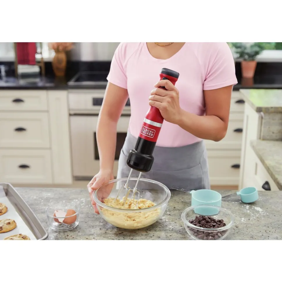 Black & Decker kitchen wand Cordless Blender 4 in1 Kitchen Multi-Tool - Red