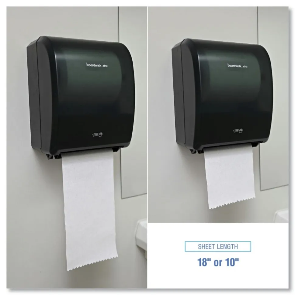 Boardwalk BWK33GREEN 12.31 in. x 9.31 in. x 15.94 in. Xtra Electronic Hand Towel Dispenser - Black (1-Carton)