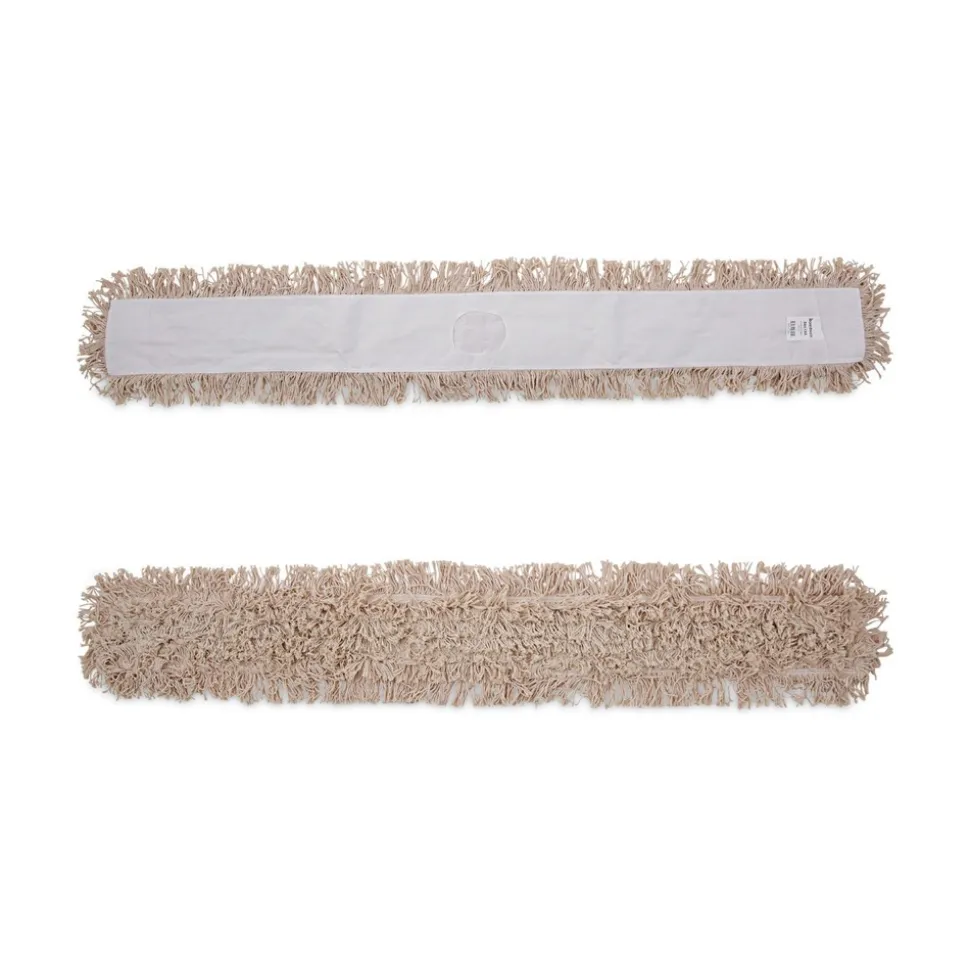 Boardwalk BWK1360 60 in. x 5 in. Hygrade Cotton Industrial Dust Mop Head - White