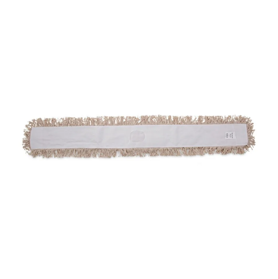 Boardwalk BWK1360 60 in. x 5 in. Hygrade Cotton Industrial Dust Mop Head - White