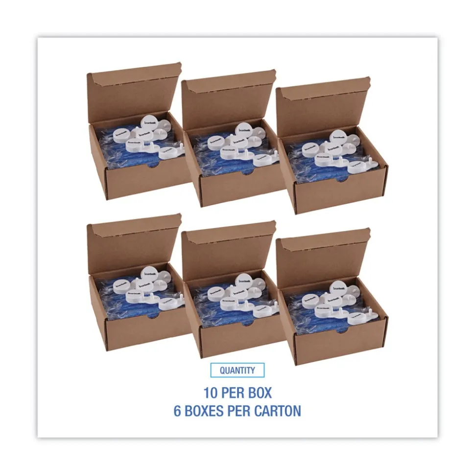 Boardwalk Curve Solid Air Freshener - Cotton Blossom, Blue (10/Box, 6 Boxes/Carton)