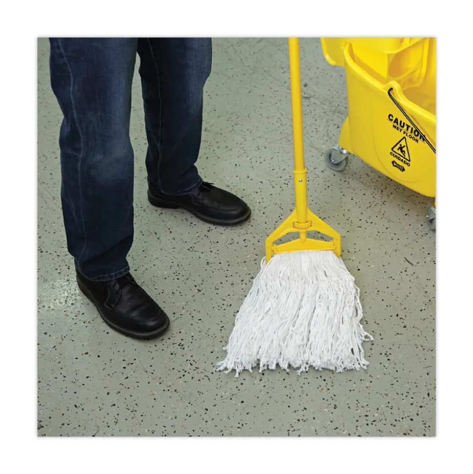 Boardwalk Cut-End Rayon Wet Mop Heads - White (12/Carton)