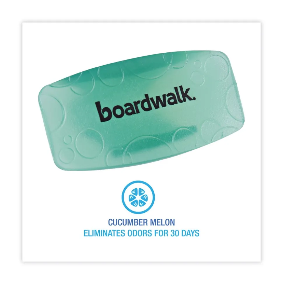 Boardwalk EBCP012I072M02AAS8000 Toilet Bowl Clip - Cucumber Melon Scent, Green (72/Carton)
