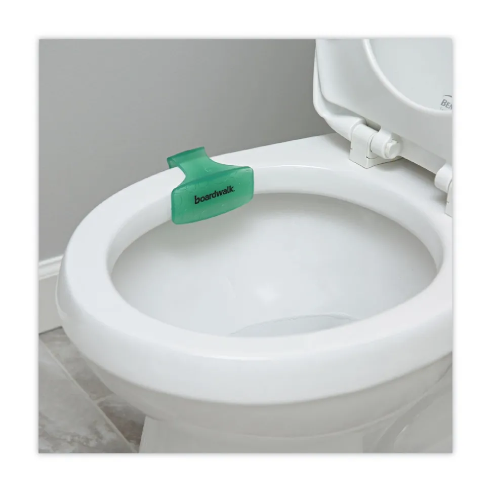 Boardwalk EBCP012I072M02AAS8000 Toilet Bowl Clip - Cucumber Melon Scent, Green (72/Carton)