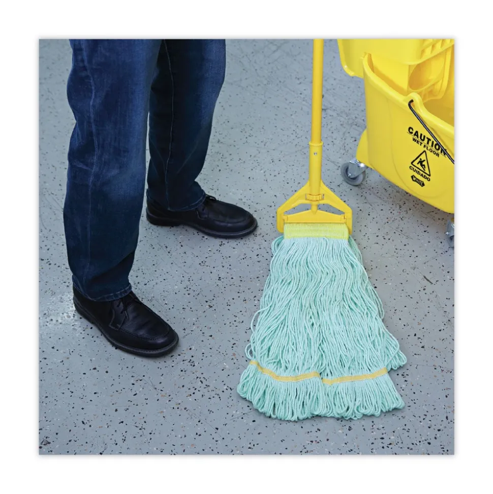 Boardwalk Ecomop Looped-End Recycled Fibers Mop Head - Extra Large, Green (12/Carton)
