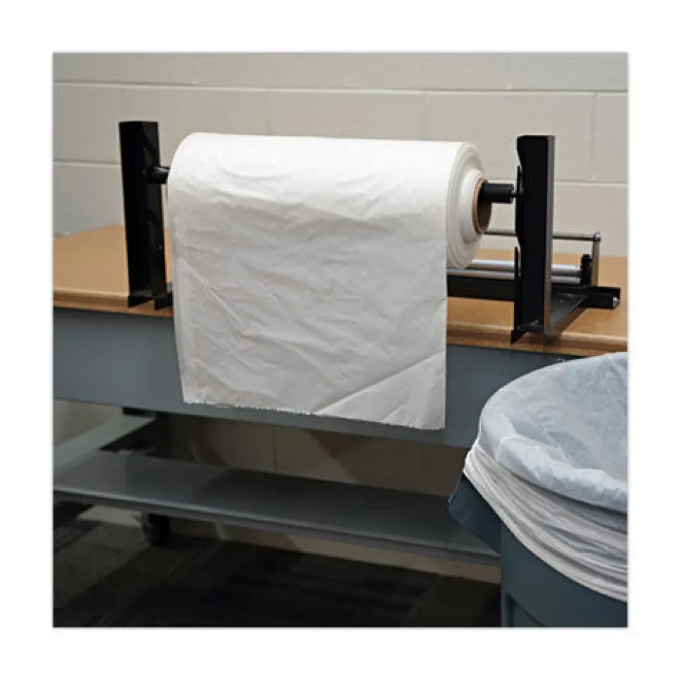 Boardwalk 60 Gallon 1.8 mil 38 in. x 63 in. Industrial Drum Liners Rolls - Clear (75/Carton)