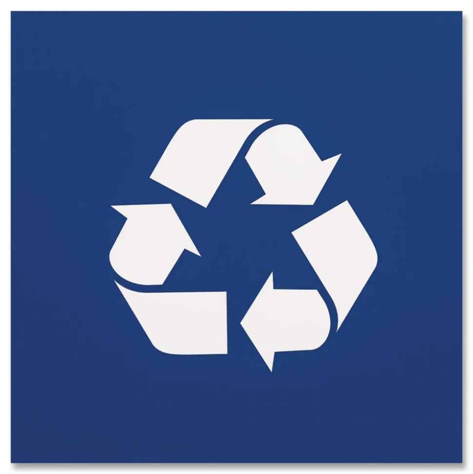 Boardwalk 7 Gallon Polypropylene Recycling Container - Blue