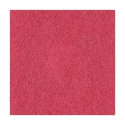 Boardwalk 18 in. Diameter Buffing Floor Pads - Red (5/Carton)