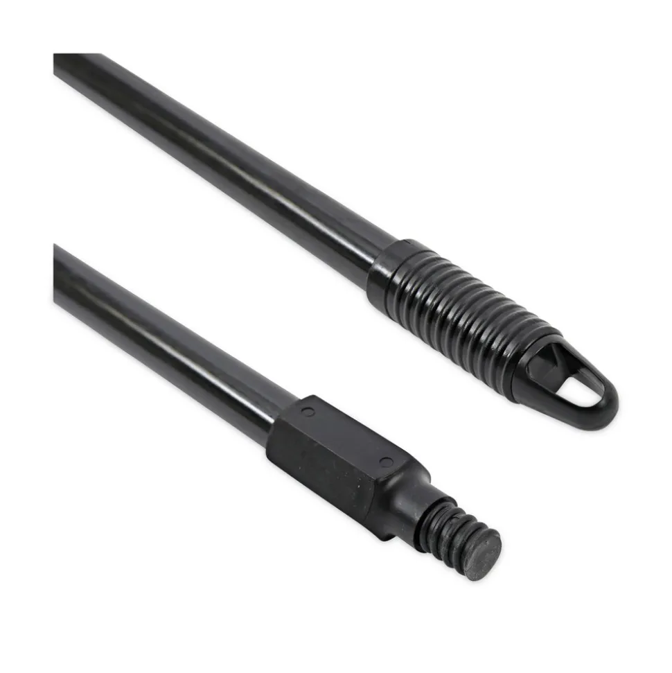 Boardwalk 1 in. Diameter x 60 in. Fiberglass Broom Handle Nylon Plastic Threaded End - Black