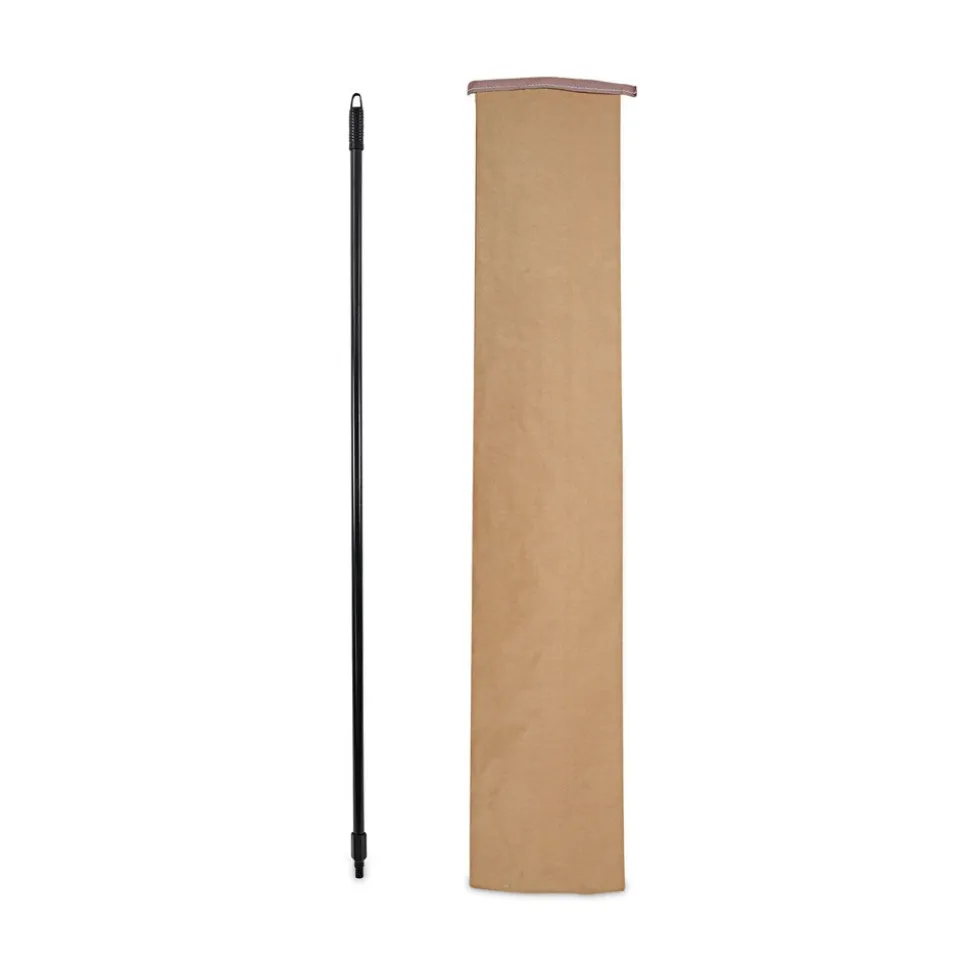Boardwalk 1 in. Diameter x 60 in. Fiberglass Broom Handle Nylon Plastic Threaded End - Black