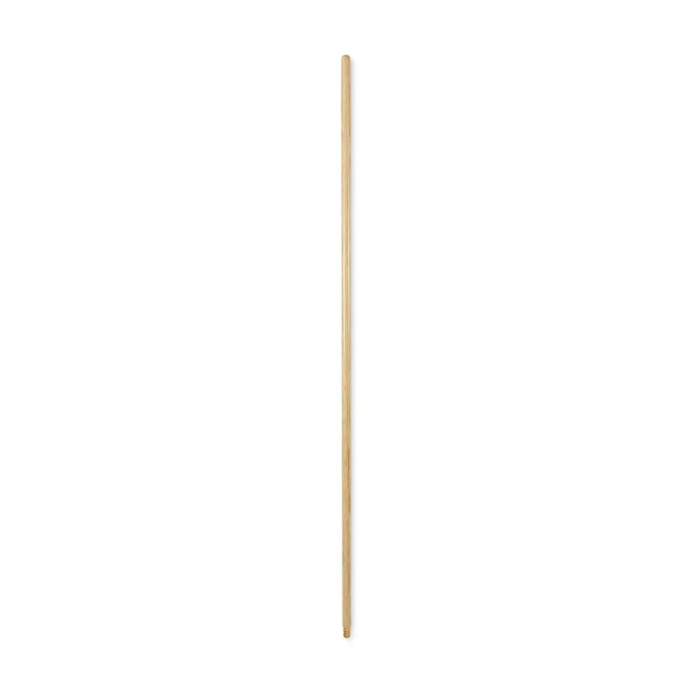 Boardwalk 0.94 in. Diameter x 54 in. Lacquered Hardwood Threaded End Broom Handle - Natural