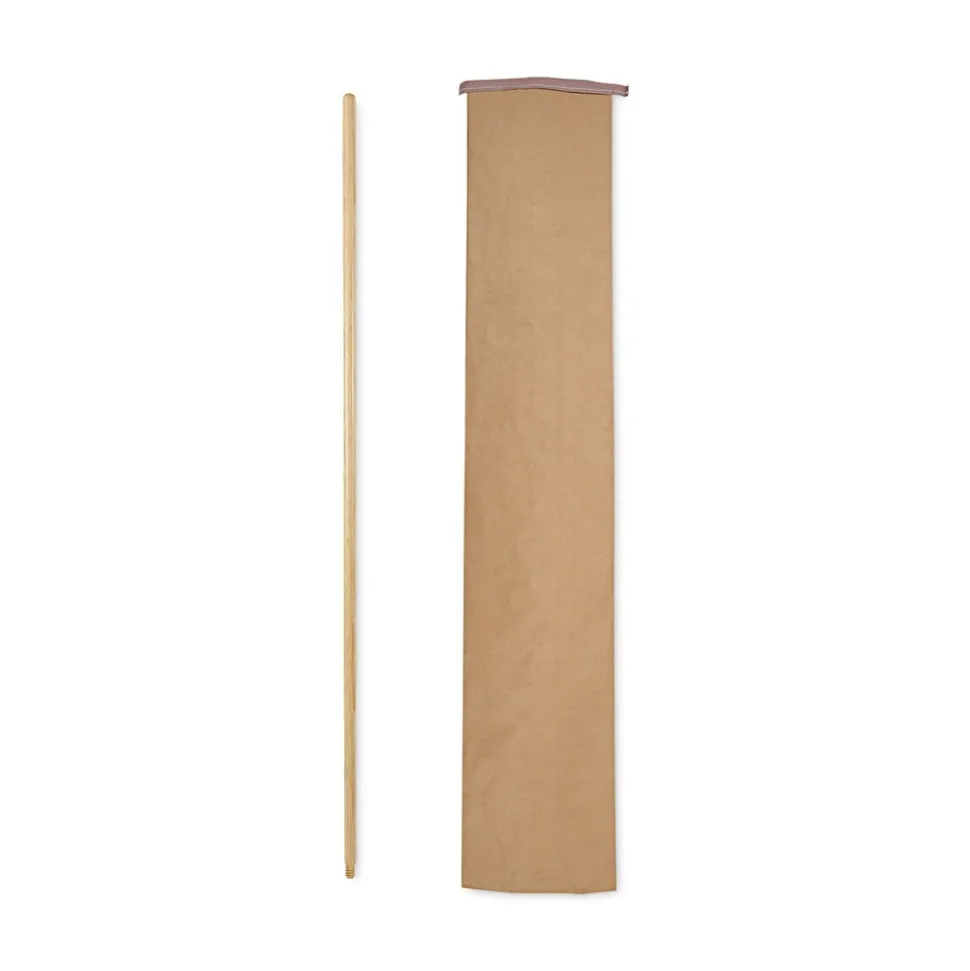 Boardwalk 0.94 in. Diameter x 54 in. Lacquered Hardwood Threaded End Broom Handle - Natural