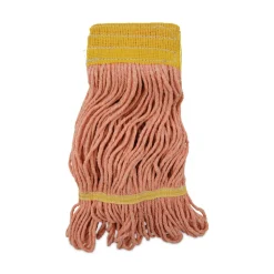 Boardwalk 5 in. Headband Cotton/Synthetic Fiber Super Loop Wet Mop Head - Small, Orange (12/Carton)