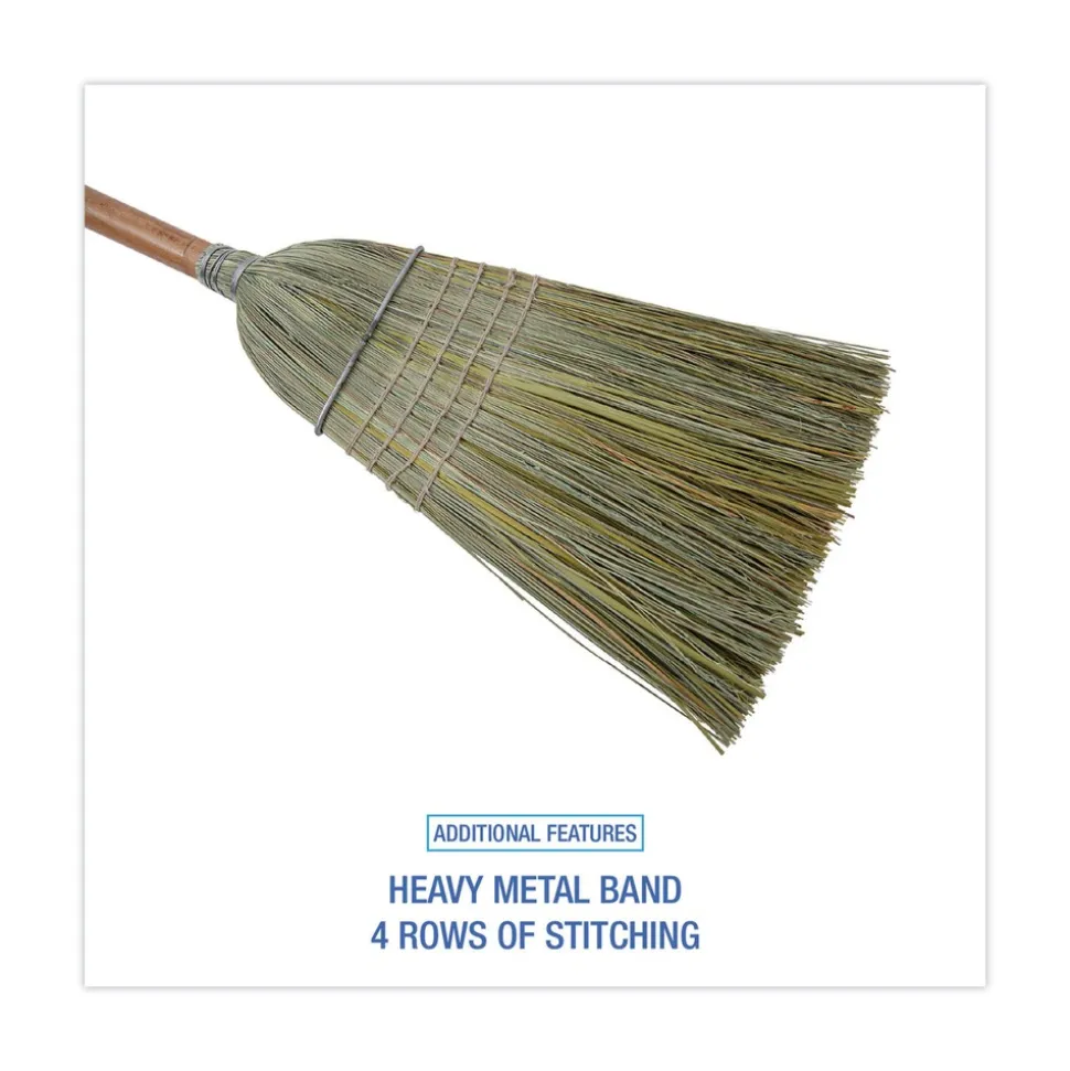 Boardwalk 56 in. Warehouse Broom with Yucca/Corn Fiber Bristles - Natural